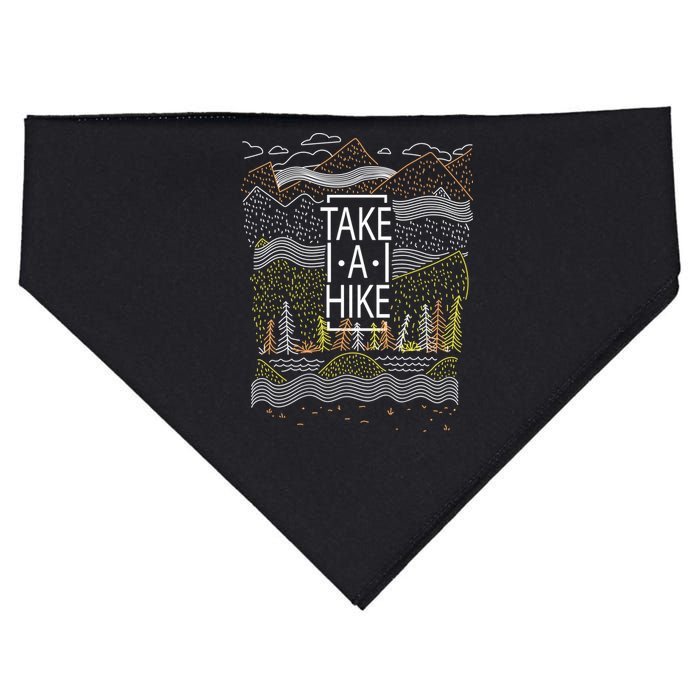 Take A Hike Outdoor Hiking And Camping USA-Made Doggie Bandana