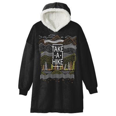 Take A Hike Outdoor Hiking And Camping Hooded Wearable Blanket