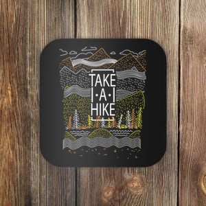 Take A Hike Outdoor Hiking And Camping Coaster