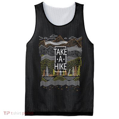 Take A Hike Outdoor Hiking And Camping Mesh Reversible Basketball Jersey Tank
