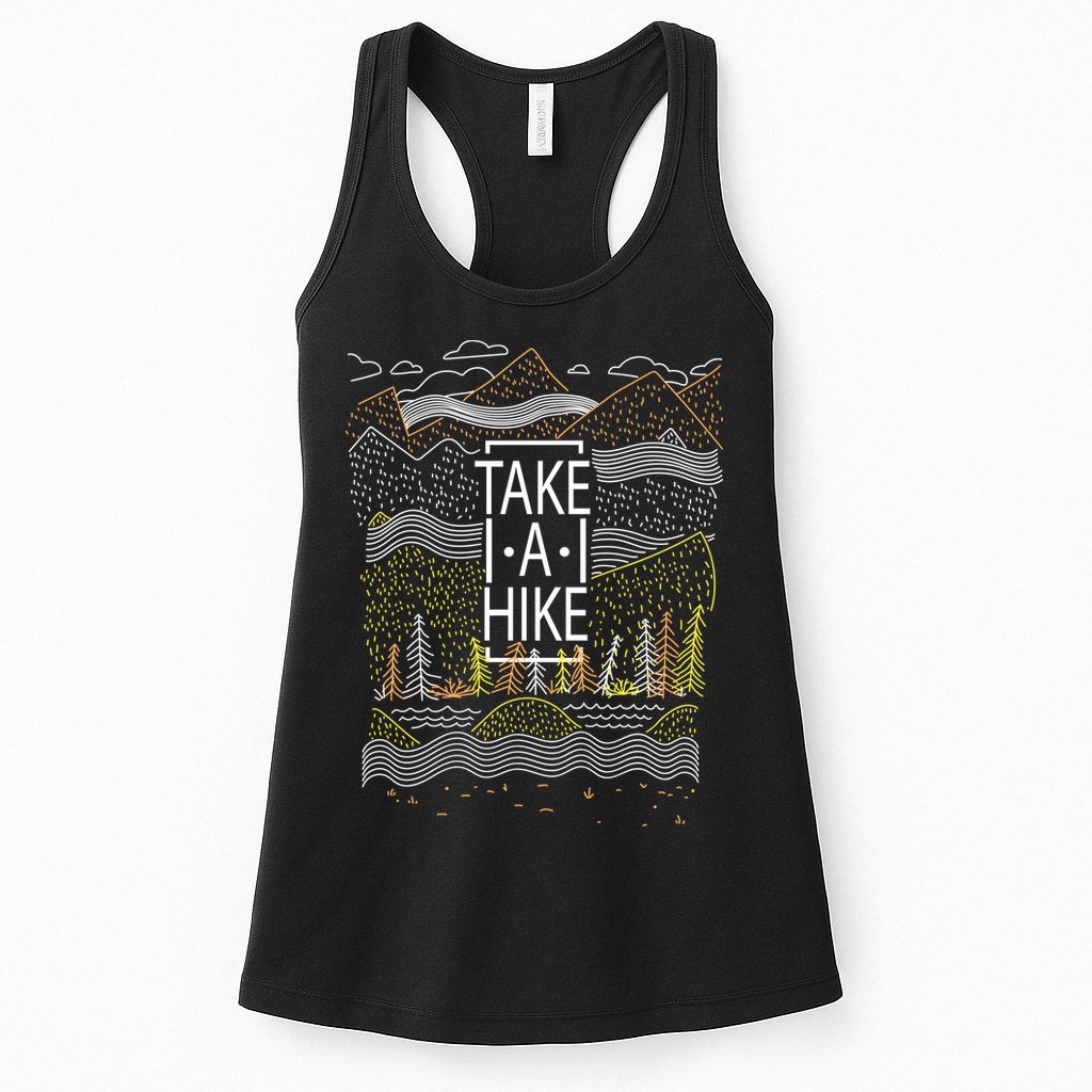 Take A Hike Outdoor Hiking And Camping Womens Tank Top