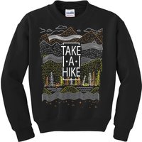 Take A Hike Outdoor Hiking And Camping Kids Sweatshirt