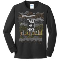 Take A Hike Outdoor Hiking And Camping Kids Long Sleeve Shirt