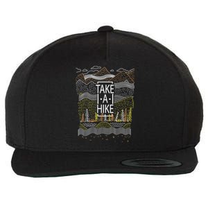 Take A Hike Outdoor Hiking And Camping Wool Snapback Cap