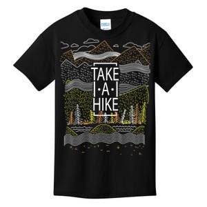 Take A Hike Outdoor Hiking And Camping Kids T-Shirt