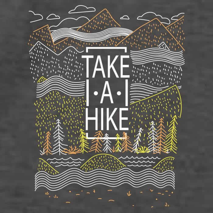 Take A Hike Outdoor Hiking And Camping Vector Backpack