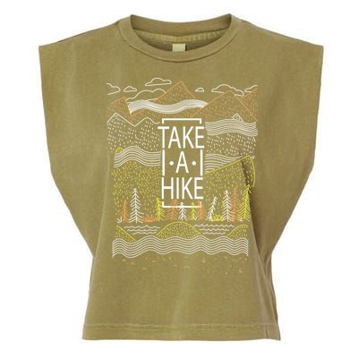 Take A Hike Outdoor Hiking And Camping Garment-Dyed Women's Muscle Tee