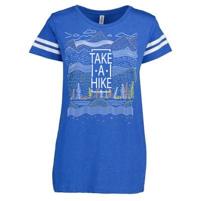 Take A Hike Outdoor Hiking And Camping Enza Ladies Jersey Football T-Shirt