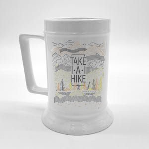 Take A Hike Outdoor Hiking And Camping Beer Stein