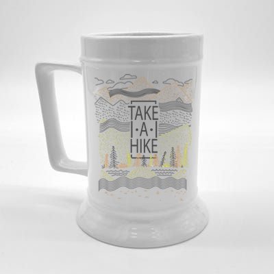 Take A Hike Outdoor Hiking And Camping Beer Stein