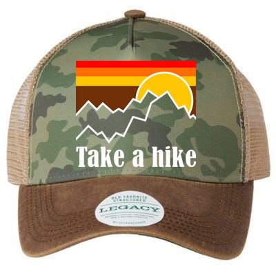 Take A Hike Sunset Funny Hiking Legacy Tie Dye Trucker Hat