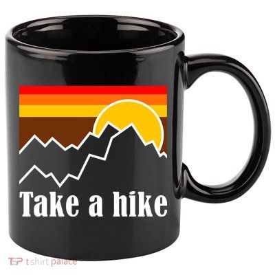 Take A Hike Sunset Funny Hiking 11oz C Handle Ceramic Mug
