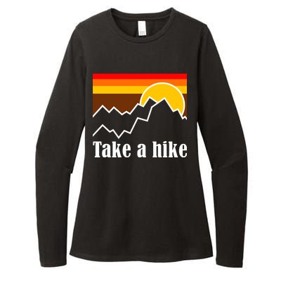 Take A Hike Sunset Funny Hiking Womens CVC Long Sleeve Shirt