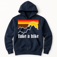 Take A Hike Sunset Funny Hiking Hoodie