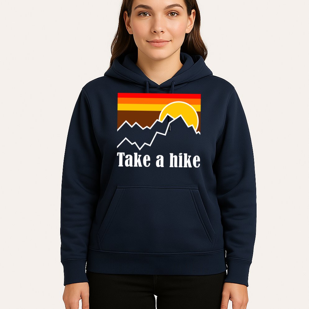 Take A Hike Sunset Funny Hiking Hoodie