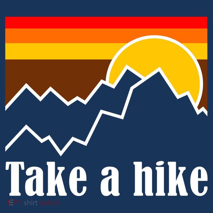 Take A Hike Sunset Funny Hiking Sweatshirt