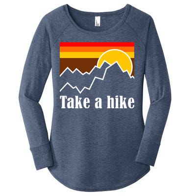 Take A Hike Sunset Funny Hiking Women's Perfect Tri Tunic Long Sleeve Shirt