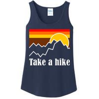 Take A Hike Sunset Funny Hiking Ladies Essential Tank