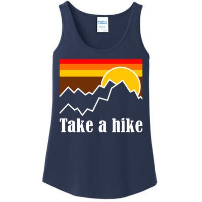 Take A Hike Sunset Funny Hiking Ladies Essential Tank