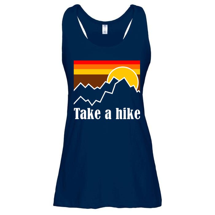 Take A Hike Sunset Funny Hiking Ladies Essential Flowy Tank