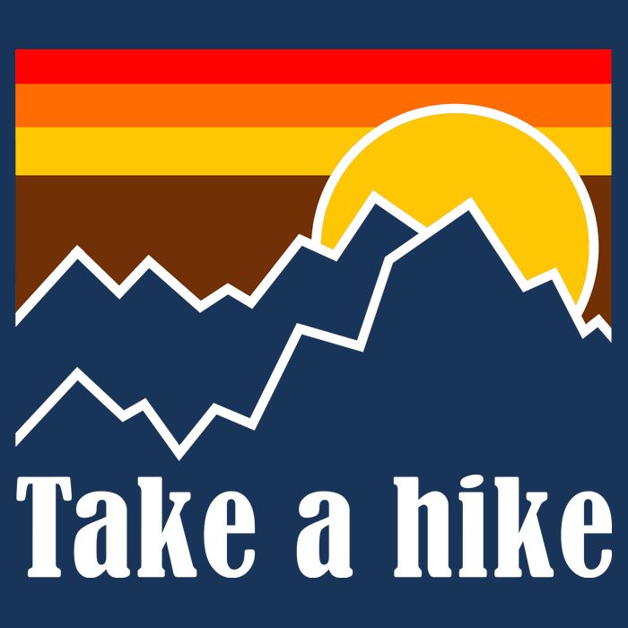 Take A Hike Sunset Funny Hiking Magnet