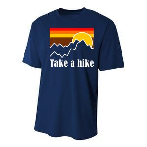 Take A Hike Sunset Funny Hiking Youth Performance Sprint T-Shirt