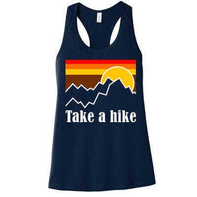 Take A Hike Sunset Funny Hiking Women's Racerback Tank