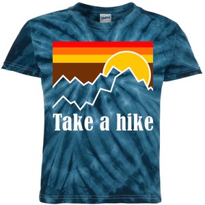 Take A Hike Sunset Funny Hiking Kids Tie-Dye T-Shirt