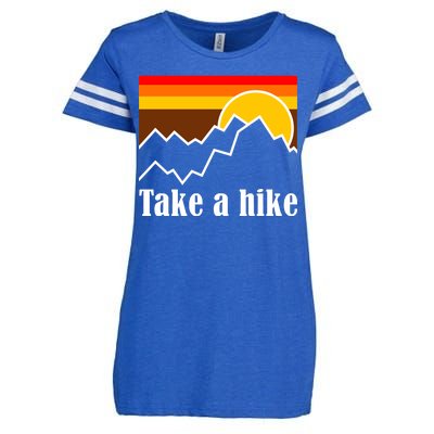 Take A Hike Sunset Funny Hiking Enza Ladies Jersey Football T-Shirt