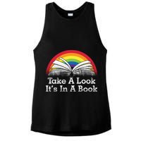 Take A Look, It's In A Book Ladies PosiCharge Tri-Blend Wicking Tank