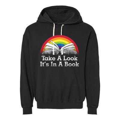 Take A Look, It's In A Book Garment-Dyed Fleece Hoodie