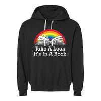 Take A Look, It's In A Book Garment-Dyed Fleece Hoodie