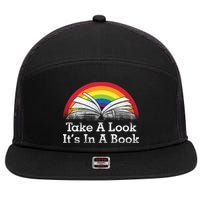 Take A Look, It's In A Book 7 Panel Mesh Trucker Snapback Hat