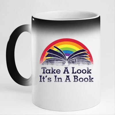 Take A Look, It's In A Book 11oz Black Color Changing Mug