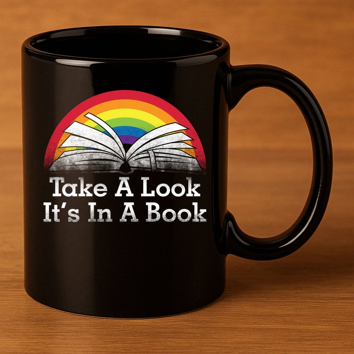 Take A Look, It's In A Book 11oz C Handle Ceramic Mug