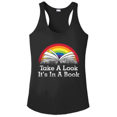 Take A Look, It's In A Book Ladies PosiCharge Competitor Racerback Tank