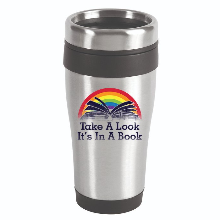 Take A Look, It's In A Book 16oz Travel Tumbler