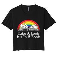 Take A Look, It's In A Book Crop Top