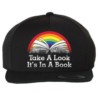 Take A Look, It's In A Book Wool Snapback Cap