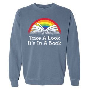 Take A Look, It's In A Book Garment-Dyed Sweatshirt