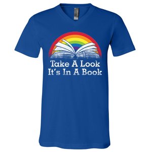 Take A Look, It's In A Book V-Neck T-Shirt