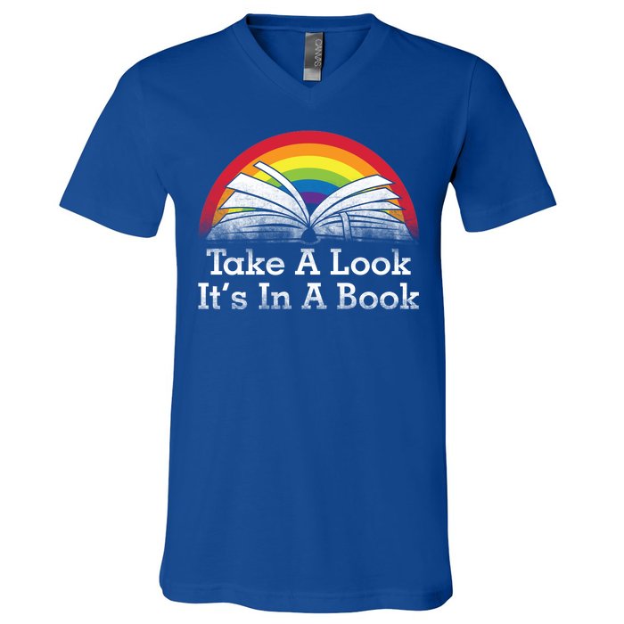 Take A Look, It's In A Book V-Neck T-Shirt