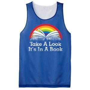 Take A Look, It's In A Book Mesh Reversible Basketball Jersey Tank