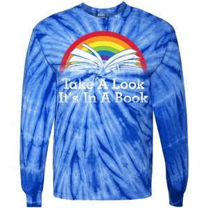 Take A Look, It's In A Book Tie-Dye Long Sleeve Shirt