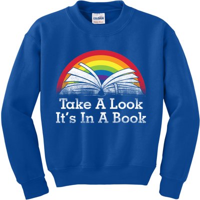 Take A Look, It's In A Book Kids Sweatshirt