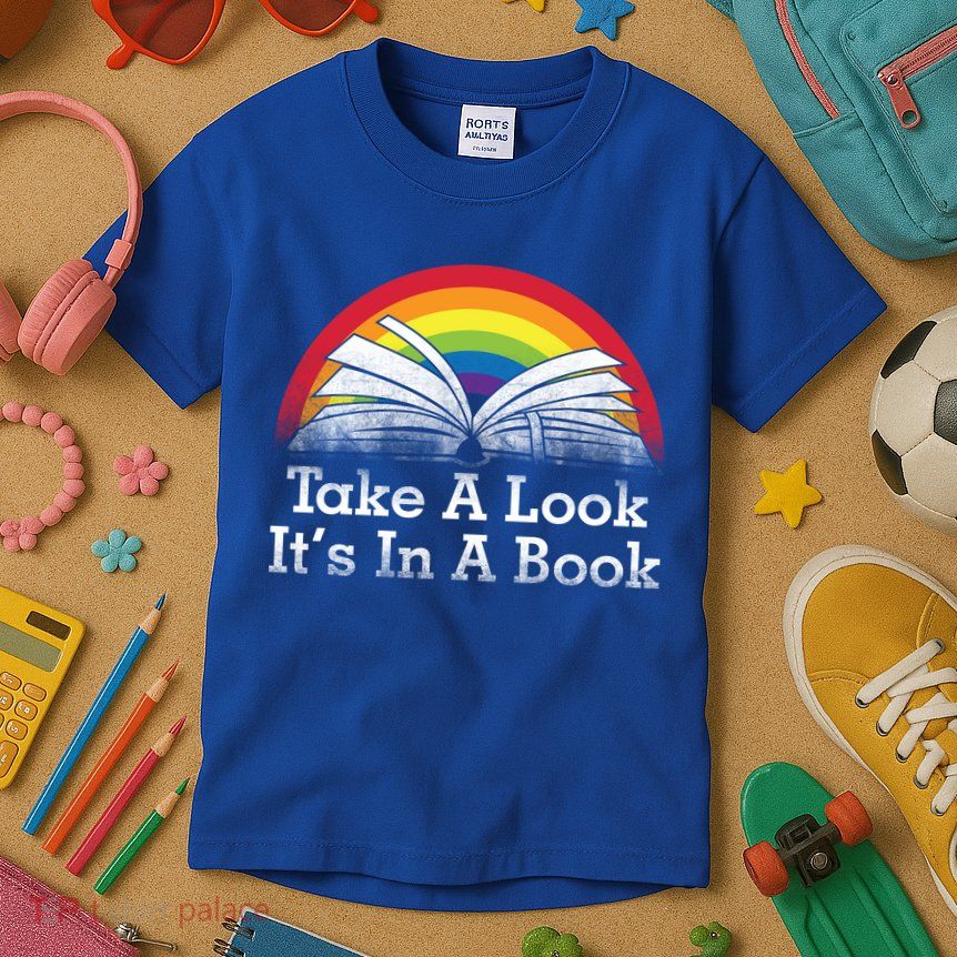 Take A Look, It's In A Book Kids T-Shirt