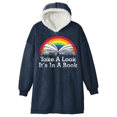 Take A Look, It's In A Book Hooded Wearable Blanket