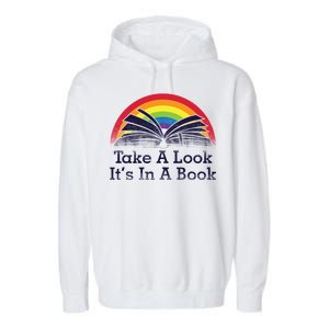 Take A Look, It's In A Book Garment-Dyed Fleece Hoodie