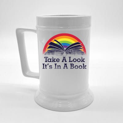 Take A Look, It's In A Book Beer Stein