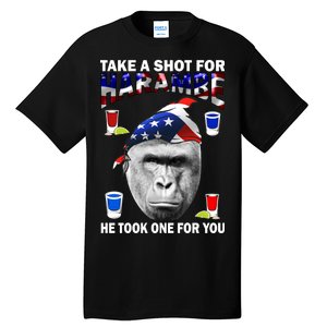 Take A Shot For Harambe Tall T-Shirt